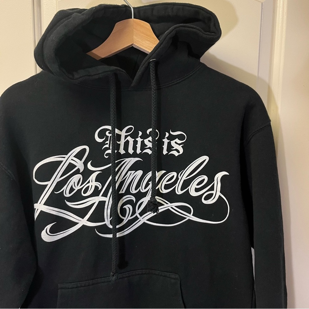 Los Angeles Apparel Black hoodie with white script